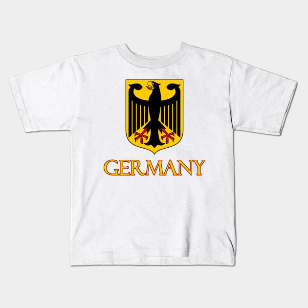 Germany - Coat of Arms Design Kids T-Shirt by Naves